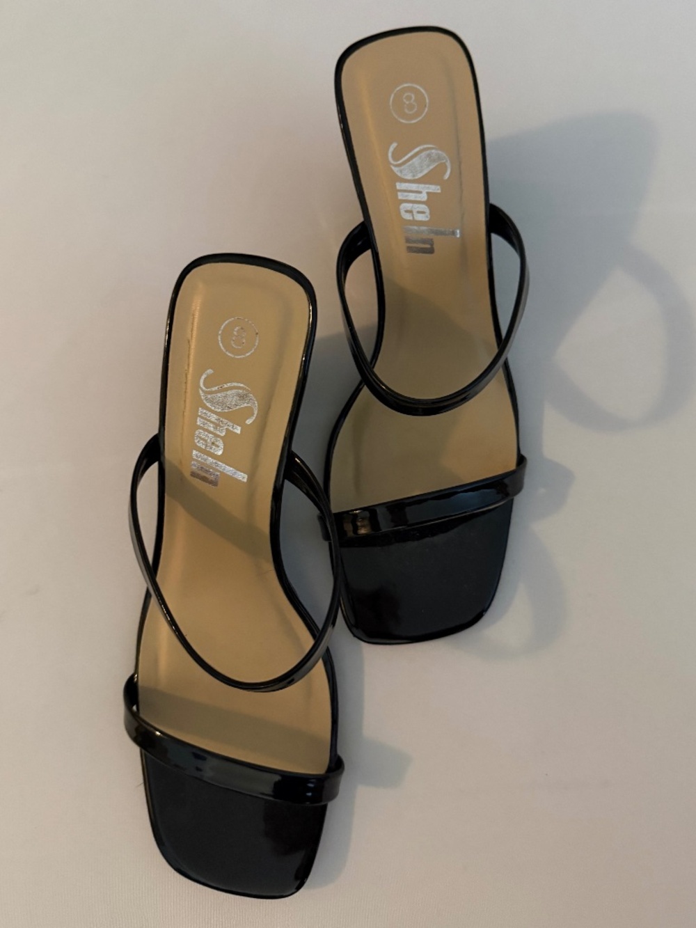 Shein black wedge heel / sandal